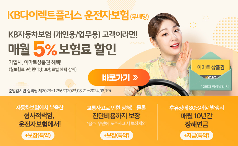 KB다이렉트플러스 운전자보험
