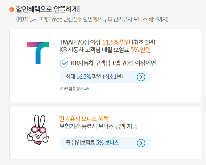 KB다이렉트플러스 운전자보험 할인 혜택